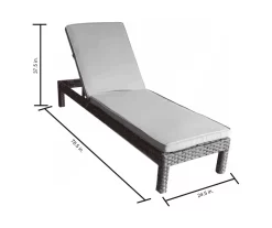 Broyhill Eagle Brooke All-Weather Wicker Cushioned Chaise Lounger -Broyhill Sales Store 810459548 810555202 810555245 X0 1