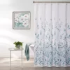 White & Blue Eucalyptus Fabric Shower Curtain -Broyhill Sales Store 810460535 1