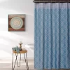 Aqua Geo Shower Curtain -Broyhill Sales Store 810460543 1