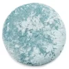 Jolie Aqua Velvet Round Throw Pillow -Broyhill Sales Store 810461695
