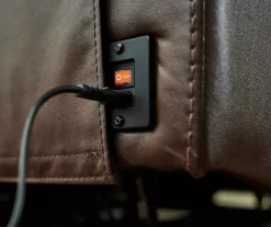 Wellsley Leather Power Reclining Console Loveseat -Broyhill Sales Store 810469258 810469259 1 2