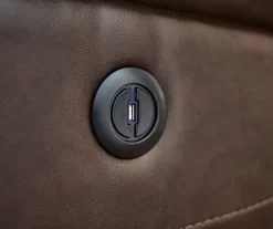 Wellsley Leather Power Reclining Console Loveseat -Broyhill Sales Store 810469258 810469259 2 2