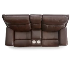 Wellsley Leather Power Reclining Console Loveseat -Broyhill Sales Store 810469259 7