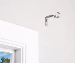 Brushed Nickel Adjustable Curtain Rod Brackets, 2-Pack -Broyhill Sales Store 810489229 2 1