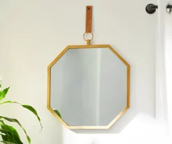 Gold Framed Octagonal Hanging Mirror -Broyhill Sales Store 810498384 9