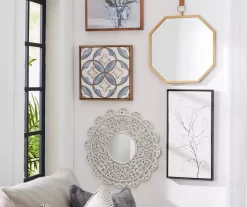 Gold Framed Octagonal Hanging Mirror -Broyhill Sales Store 810498693 810498698 810498702 810498695 810498384 1