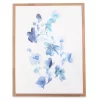 Blue Flowers Framed Canvas -Broyhill Sales Store 810498697