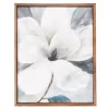 Framed White Floral Canvas -Broyhill Sales Store 810513213