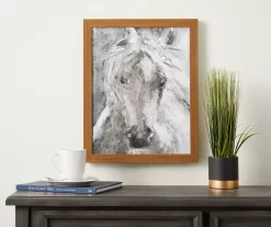 White Horse Framed Plaque 8 White Horse Framed Plaque -Broyhill Sales Store 810515621 2