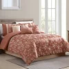 Broyhill Kirkwale Rust Floral Jacquard 8-Piece Comforter Set -Broyhill Sales Store 810515917
