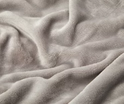 Gray Twin/Full Velvet Plush Blanket 7 Gray Twin/Full Velvet Plush Blanket -Broyhill Sales Store 810519405 810519406 2