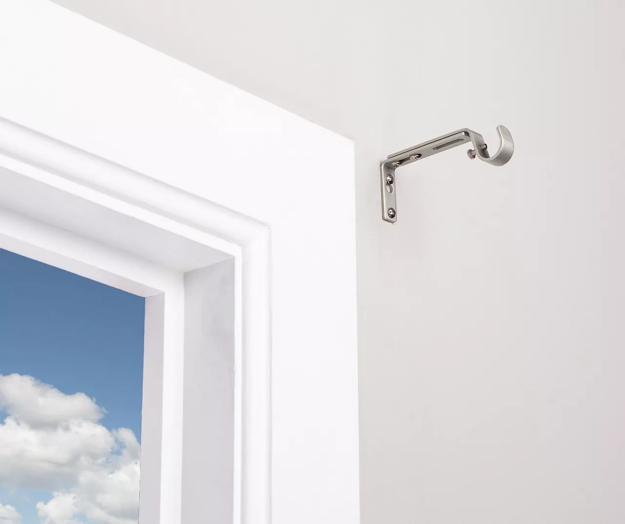 Legacy Satin Nickel Adjustable Curtain Rod Brackets, 2-Pack 5 Legacy Satin Nickel Adjustable Curtain Rod Brackets, 2-Pack - Image 3