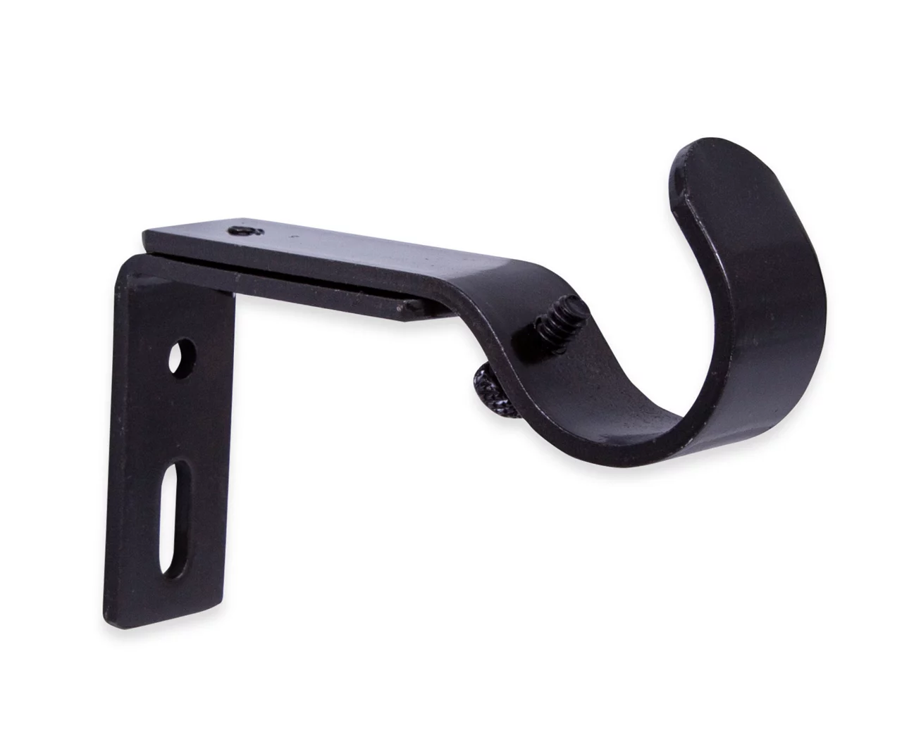 Legacy Brown-Black Adjustable Curtain Rod Brackets, 2-Pack 4 Legacy Brown-Black Adjustable Curtain Rod Brackets, 2-Pack - Image 2