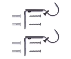 Legacy Brown-Black Adjustable Curtain Rod Brackets, 2-Pack 15 Legacy Brown-Black Adjustable Curtain Rod Brackets, 2-Pack -Broyhill Sales Store 810524291 7