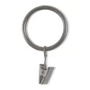 Legacy Antique Pewter Curtain Rod Clip Rings, 14-Pack