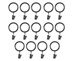 Legacy Brown & Black Curtain Rod Clip Rings, 14-Pack 8 Legacy Brown & Black Curtain Rod Clip Rings, 14-Pack -Broyhill Sales Store 810524293 3