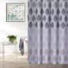 Pink, Gray & Black Medallion Fabric Shower Curtain -Broyhill Sales Store 810528236