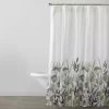White & Green Floral Fabric Shower Curtain -Broyhill Sales Store 810528298