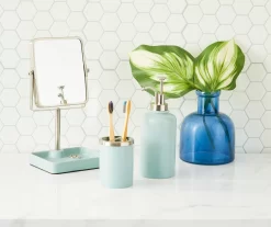 Slate Blue Glaze Square Tray Mirror -Broyhill Sales Store 810530728 810530727 810530726 2 1