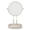 Tan Glaze Oval Tray Mirror