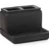 Matte Black Rubberized Toothbrush Holder 1 Matte Black Rubberized Toothbrush Holder -Broyhill Sales Store 810530733