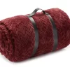 Tawny Port Jacquard Supreme Velvet Queen Blanket