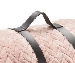 Sepia Rose Zigzag-Embossed Velvet King Blanket -Broyhill Sales Store 810531015 810617577 4