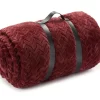 Tawny Port Jacquard Supreme Velvet King Blanket