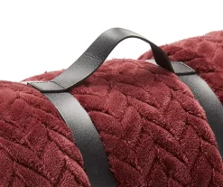 Tawny Port Jacquard Supreme Velvet King Blanket -Broyhill Sales Store 810531016 3
