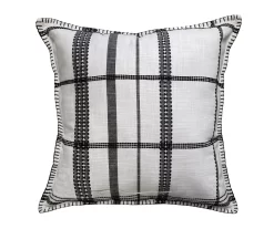 Madison White & Black Plaid Square Throw Pillow -Broyhill Sales Store 810539942 A0 2