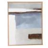 Gray, White & Blue Abstract 1 Framed Canvas 1 Gray, White & Blue Abstract 1 Framed Canvas -Broyhill Sales Store 810546200