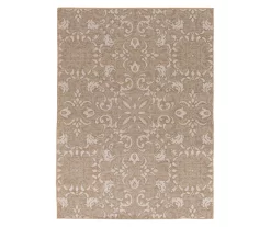 Broyhill Sandpointe Tan & Ecru Damask Outdoor Area Rug -Broyhill Sales Store 810546500 810546501 810546502 1 1