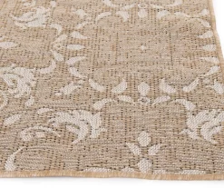 Broyhill Sandpointe Tan & Ecru Damask Outdoor Area Rug -Broyhill Sales Store 810546500 810546501 810546502 2 1