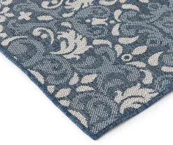 Broyhill Sandpointe Cobalt & Ecru Damask Outdoor Area Rug 13 Broyhill Sandpointe Cobalt & Ecru Damask Outdoor Area Rug -Broyhill Sales Store 810546507 810546506 810546505 810546504 810546503 3