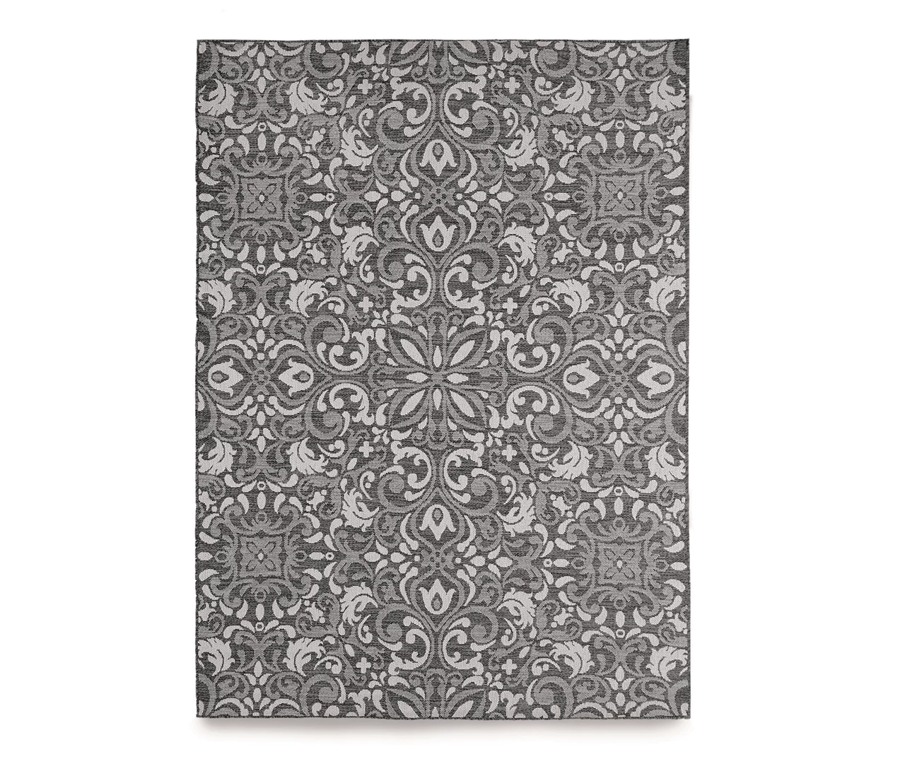 Broyhill Sandpointe Damask Outdoor Area Rug 4 Broyhill Sandpointe Damask Outdoor Area Rug - Image 2