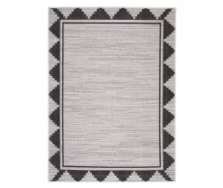 Broyhill Gray & Black Geometric Border Indoor/Outdoor Area Rug 9 Broyhill Gray & Black Geometric Border Indoor/Outdoor Area Rug -Broyhill Sales Store 810547883 810547882 810547881 1 2