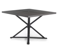 Broyhill Autumn Cove Wood Look Square Steel Patio Dining Table -Broyhill Sales Store 810553658 1
