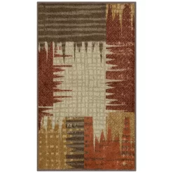 Broyhill Brown & Red Abstract Patchwork Accent Rug 20 Broyhill Brown & Red Abstract Patchwork Accent Rug -Broyhill Sales Store 810557489 1