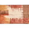 Broyhill Brown & Red Abstract Patchwork Accent Rug 1 Broyhill Brown & Red Abstract Patchwork Accent Rug -Broyhill Sales Store 810557489