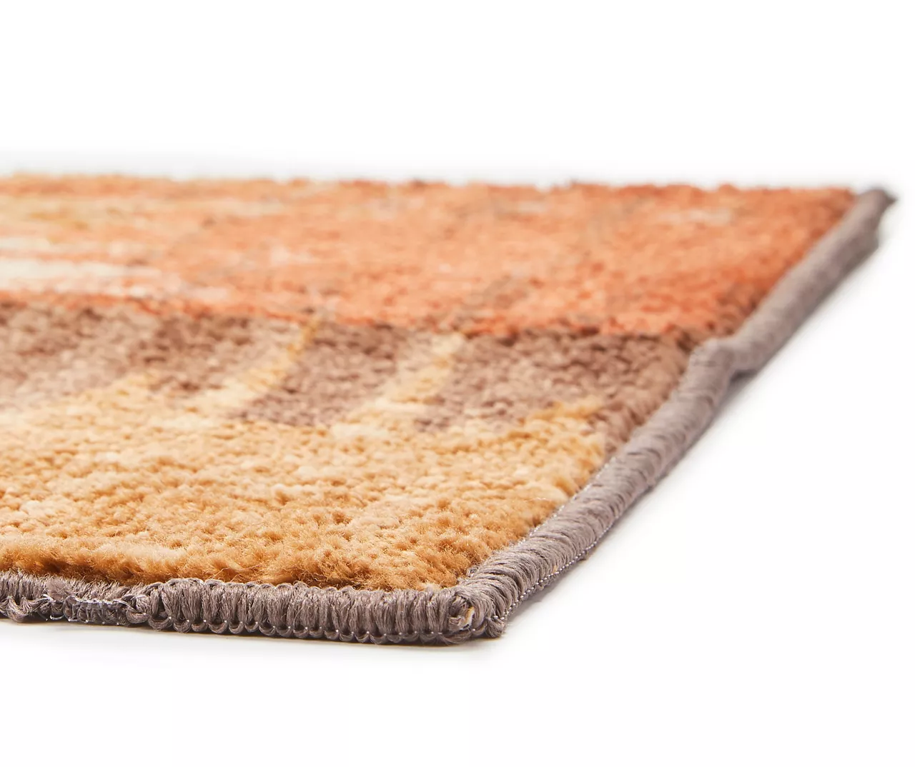 Broyhill Brown & Red Abstract Patchwork Accent Rug 7 Broyhill Brown & Red Abstract Patchwork Accent Rug - Image 5