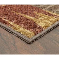Broyhill Brown & Red Abstract Patchwork Accent Rug 31 Broyhill Brown & Red Abstract Patchwork Accent Rug -Broyhill Sales Store 810557651 4