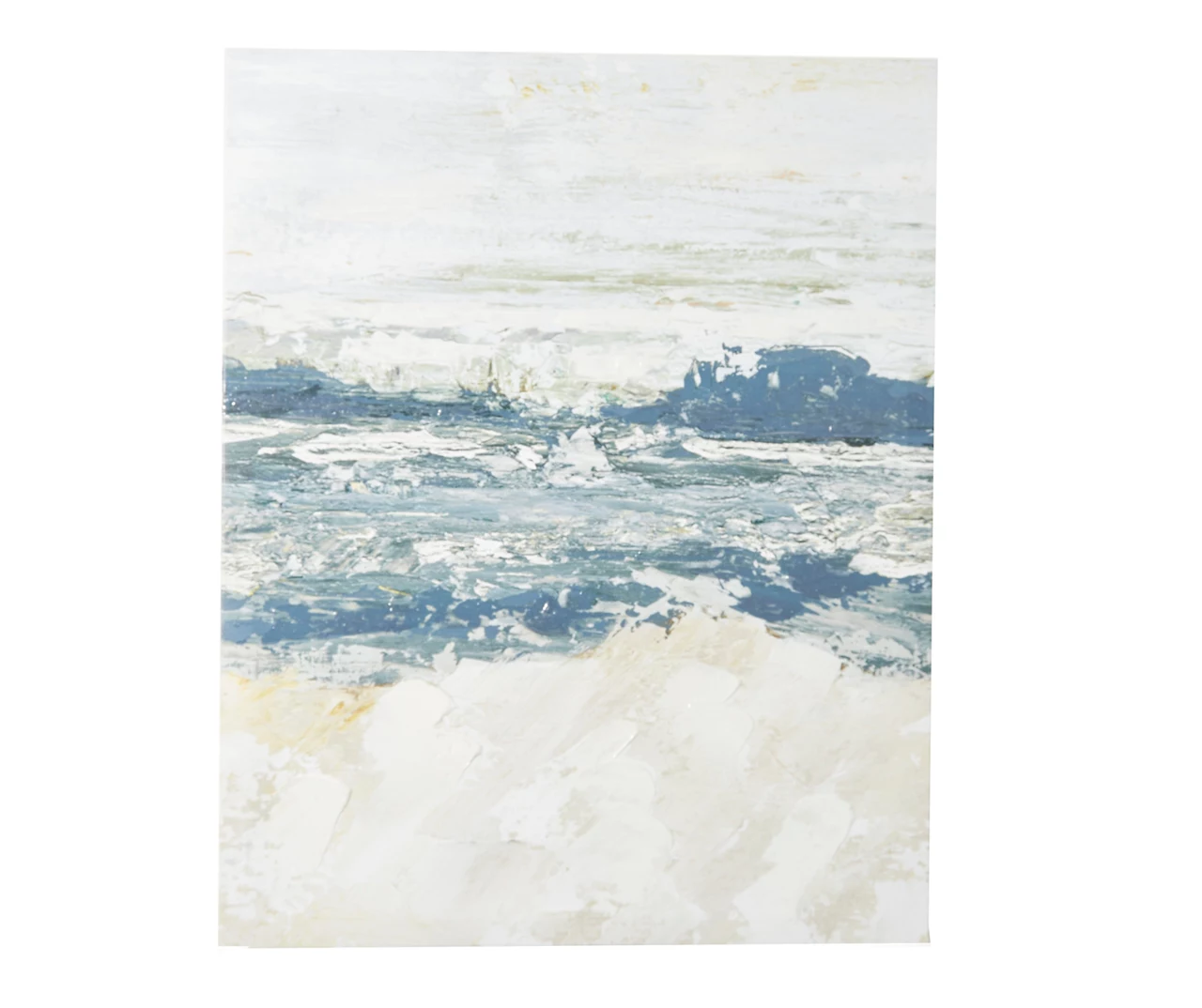 Blue & White Abstract Ocean 1 Wrapped Canvas 3 Blue & White Abstract Ocean 1 Wrapped Canvas