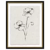 Beige & Black Floral 2 Deckled Edge Framed Print 2 Beige & Black Floral 2 Deckled Edge Framed Print -Broyhill Sales Store 810561784