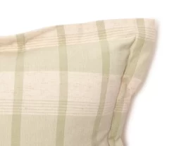 Market Sage & Beige Plaid Square Throw Pillow -Broyhill Sales Store 810565723 2