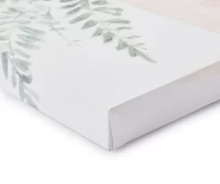 White & Green Embellished Cattail Wrapped Canvas 6 White & Green Embellished Cattail Wrapped Canvas -Broyhill Sales Store 810567733 810567732 1