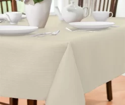 Broyhill Antique White Fabric Tablecloth -Broyhill Sales Store 810569769
