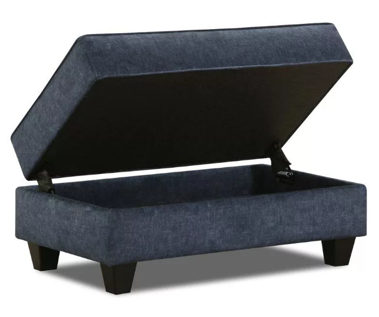 Dancaster Navy Storage Ottoman 4 Dancaster Navy Storage Ottoman - Image 2