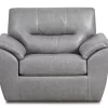 Clifton Ridge Stone Vegan Leather Swivel Chair -Broyhill Sales Store 810569861 1