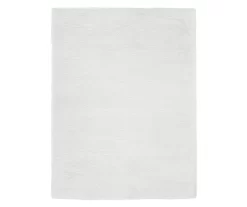 Ritz Ivory Shag Area Rug, (6' X 9')