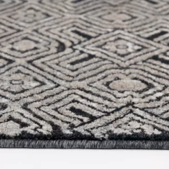 Colin Dark Blue & Whitecap Geometric Area Rug, (5' X 7') -Broyhill Sales Store 810586497 810586493 810586501 4